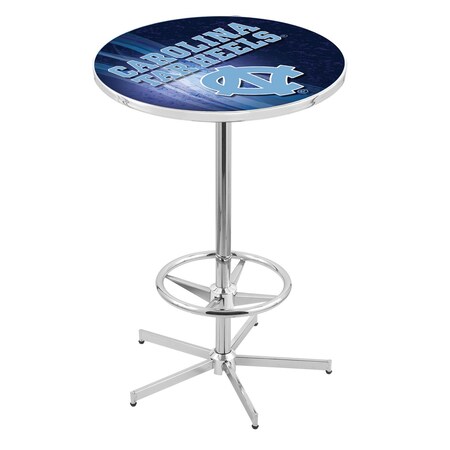 Holland Bar Stool Co 42" Chrome North Carolina Pub Table, 36" dia. Top L216C4236NorCar-D2